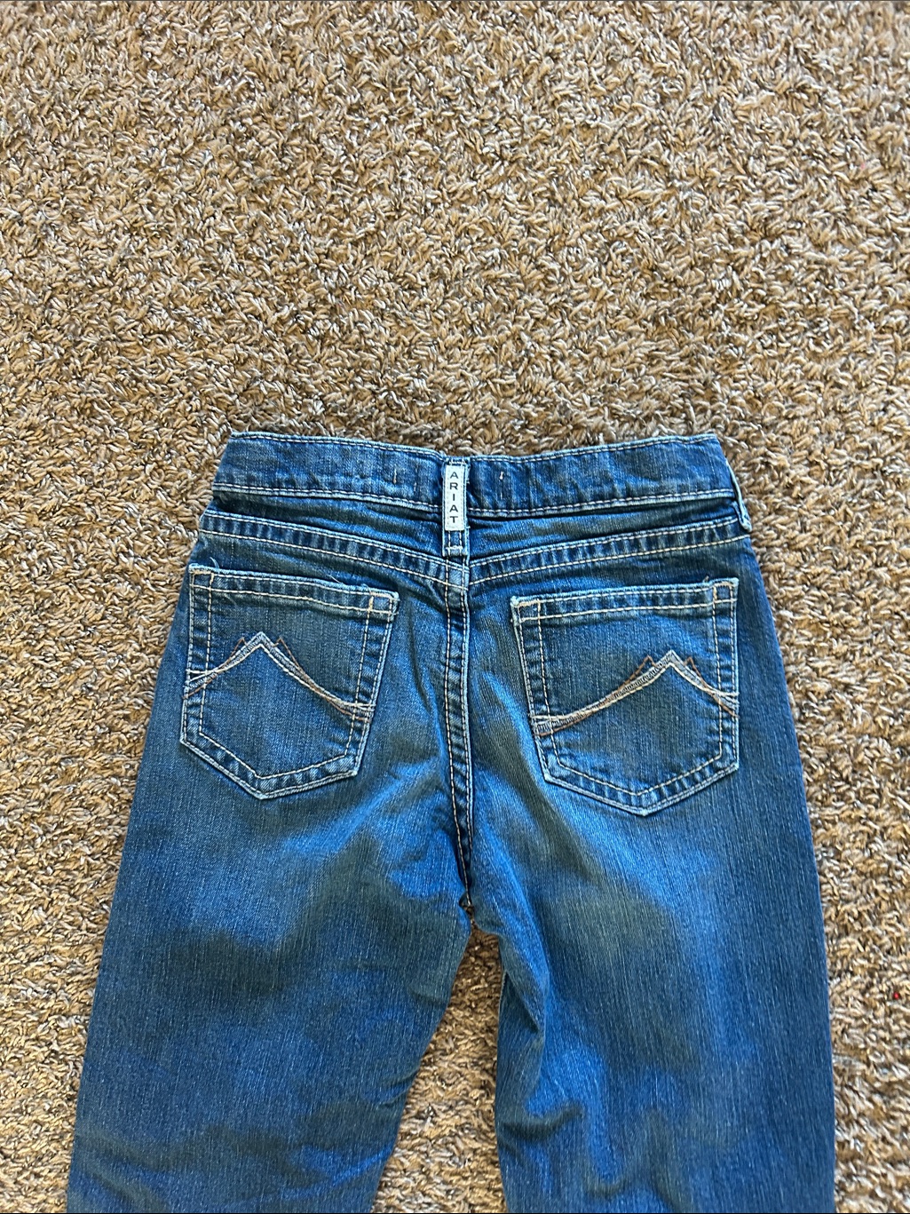 Boy’s Ariat Blue Denim Jeans - Mid Wash